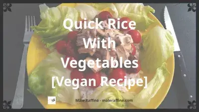Snelle rijst met groenten [veganistisch] : Snelle rijst met groenten [veganistisch]