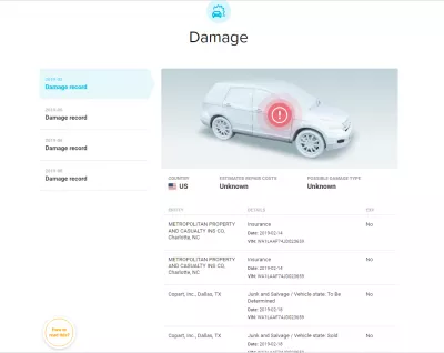 Best VIN Checker Site: CarVertical Review : Damage history of a used car, checked by VIN number