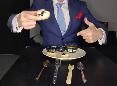 What Does Caviar Taste Like? How To Eat Sturgeon Black Caviar? : Selection of sturgeon caviar ordered in Warsaw, Poland from LeMarcheDeParis