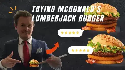 What Is The McDonald's Lumberjack Burger? : Trying the McDonald's Lumberjack Burger – unique DRWAL burger in Poland