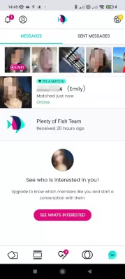 Plenty of Fish Tips and Tricks To Find A Relationship : Conversation with matches on PlentyOfFish app