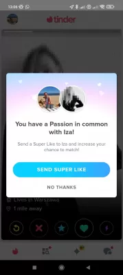 Hacks, Hints and Tricks for Your Tinder Profile That Might Actually Get You a Date : Passion in common found with another user thanks to a complete profile